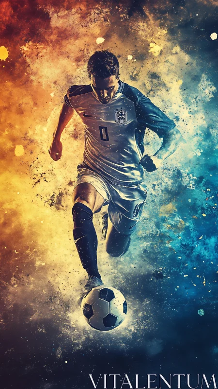 Stormcharge striker racing through fire and frost skies.