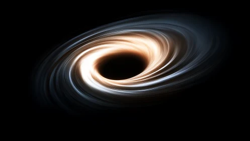 Gravity pirouettes as a luminous black hole bends midnight