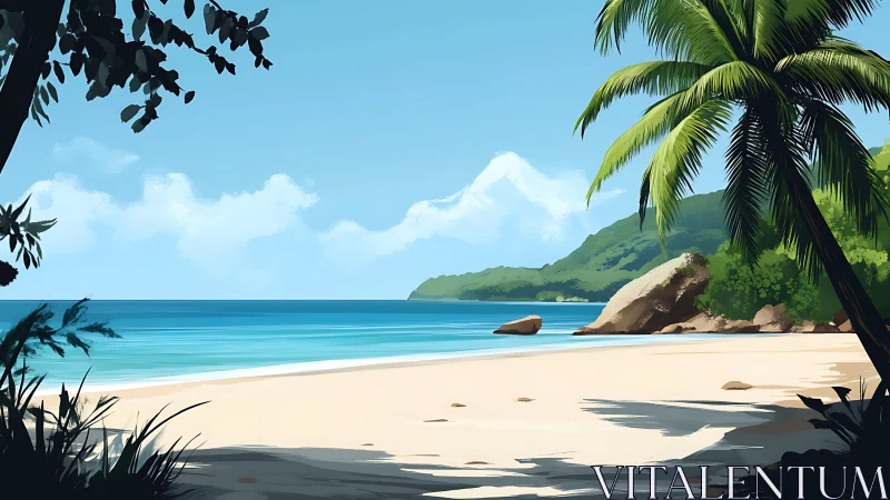 Tropical Paradise Awaits: Sandy Shores Meet Azure Dreams.