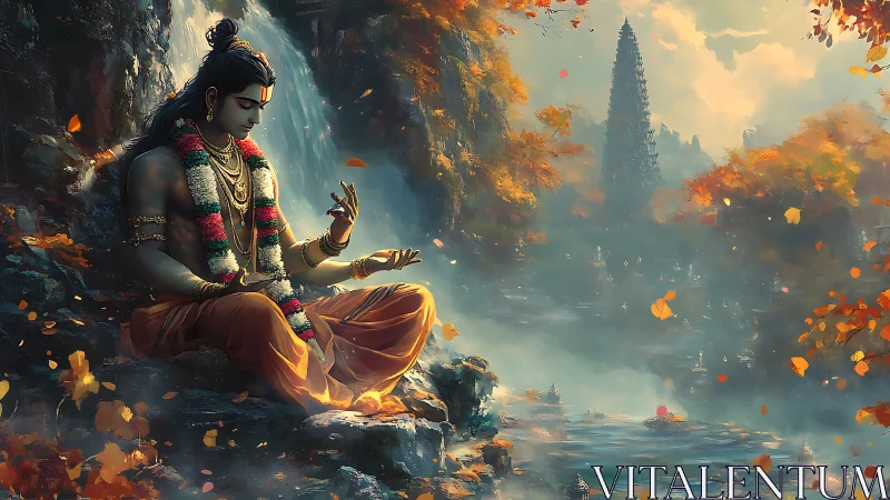 Riverwind meditation lets autumn light crown a serene sage