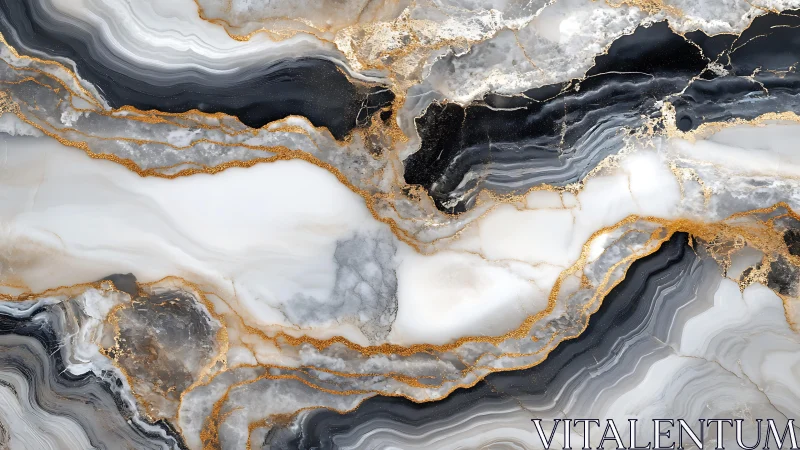 Elegant abstract marble texture with gold veins in modern style.