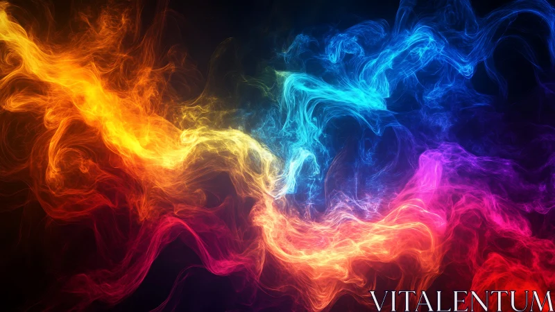 Chromatic Energy Flows Converge in Dynamic Luminous Abstraction