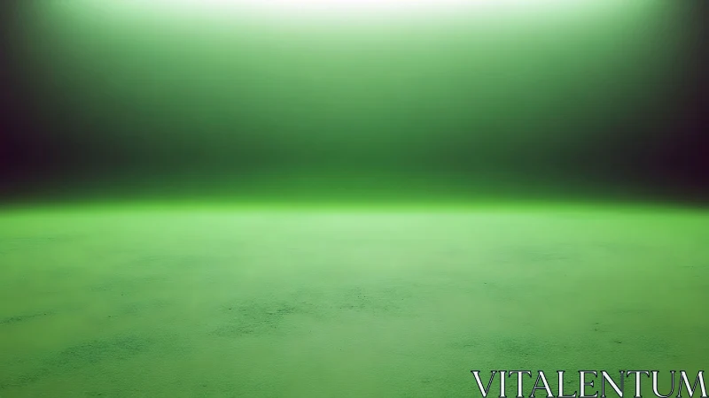 Minimalist green gradient horizon with soft studio glow.