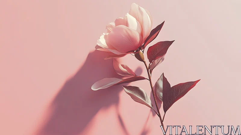 Pink Bloom Casting Delicate Shadows