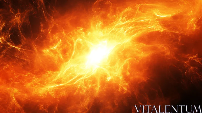 Radiant Explosion of Golden Energy and Light.