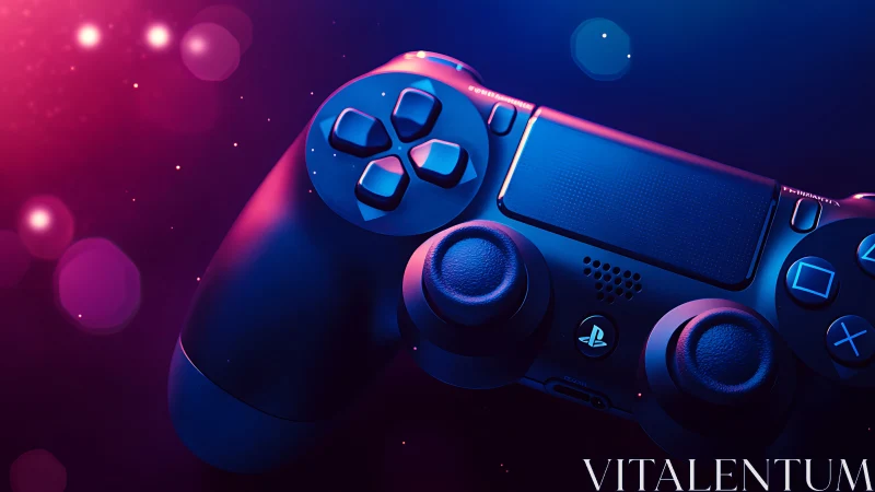 PlayStation DualSense Controller with Chromatic Neon Lighting.