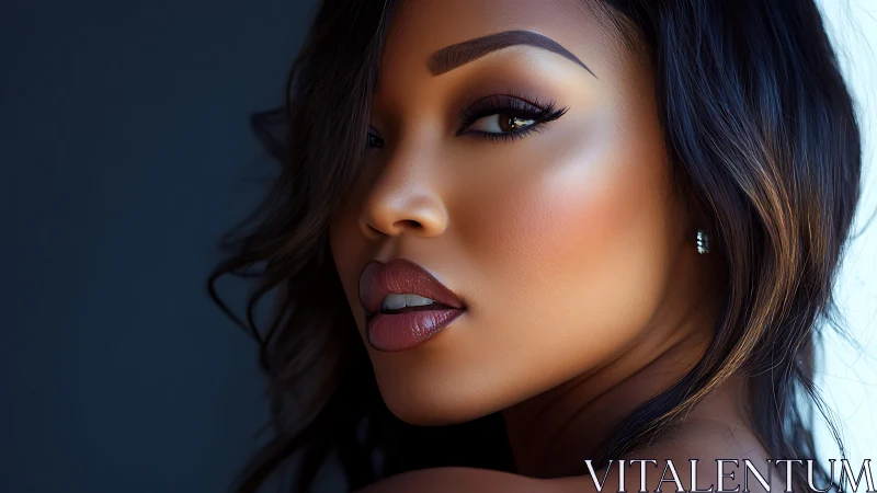 Warm, confident portrait with soft light and soulful gaze.