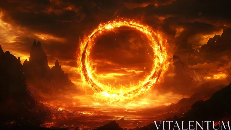 Ring of Fire Portal Erupts Through Volcanic Wasteland.