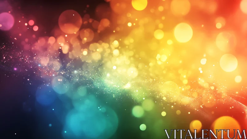 Chromatic bokeh spectrum field with layered light gradients.