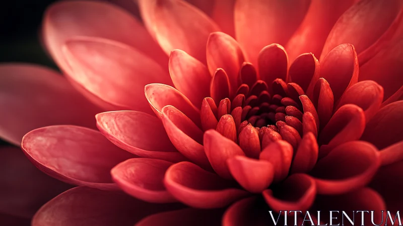 Vibrant Red Gerbera Daisy Blooming Close-Up with Radiant Glow