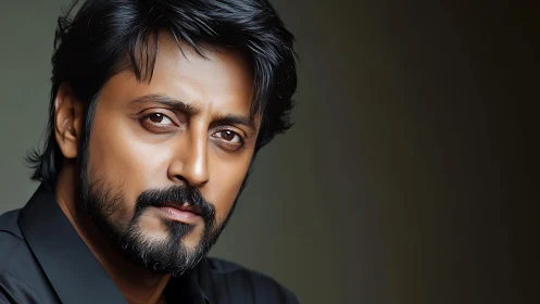 High-detail male portrait with shallow depth and soft key lighting