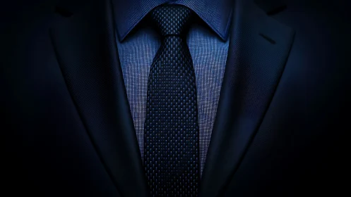 Professional businessman formal attire ensemble.