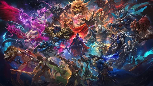 Legends collide in a cosmos of blades, beasts, and blazing magic