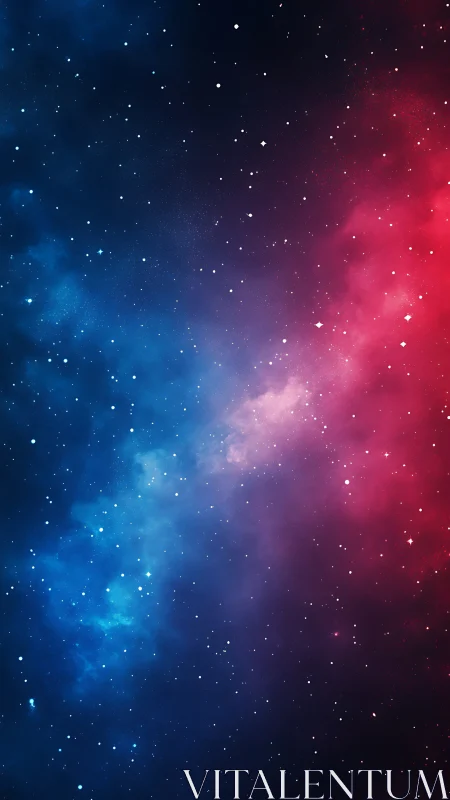 Nebula Confetti Between Crimson Drift and Midnight Blue.