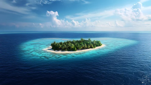 Turquoise Paradise: A Solitary Island Awaits Your Discovery