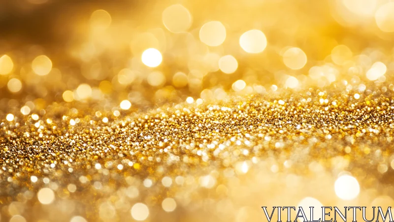 Golden glitter horizon glowing with soft festive light.
