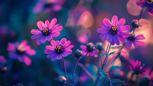 Zinnia Composite with Selective Focus Bokeh and Chromatic Saturation