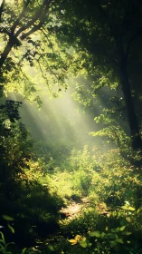 Emerald Cathedral: Where Sunlight Whispers Through Ancient Boughs.