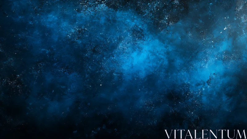 Deep blue nebular texture exhibits layered particulate gradients