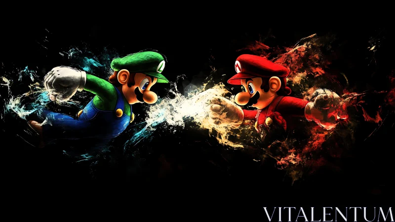 Mario Brothers Battle in Explosive Energy Clash.