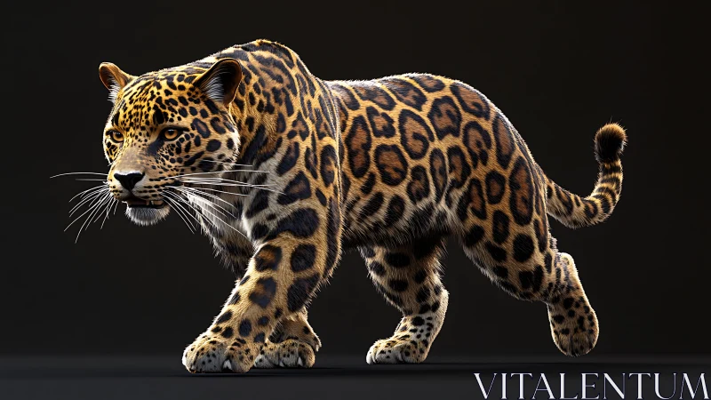 Magnificent Jaguar in Golden Light.