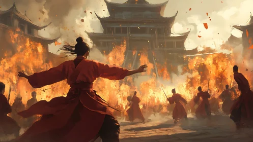 Samurai rebellion engulfs imperial city in roaring firestorm