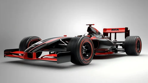 Aerodynamic single seater race car with high downforce package.