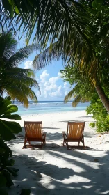 Two Wooden Sentries Face Paradise's Embrace.