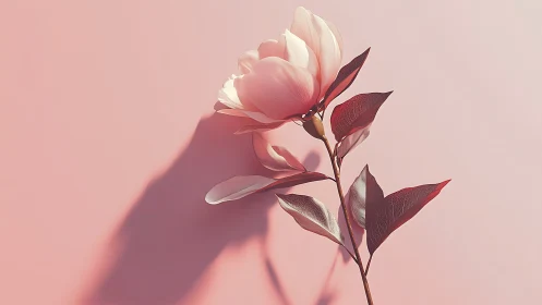 Pink Bloom Casting Delicate Shadows