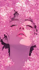 Soft petals cradle a tranquil face in dreamy pink bloom