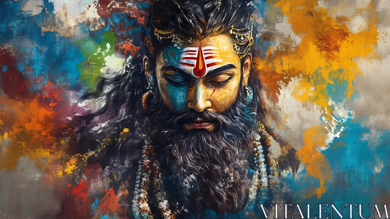 Color-drenched mystic sinks into silence between worlds