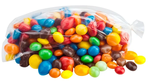 Rainbow Candy Explosion: Burst of Colorful Confection Brilliance.