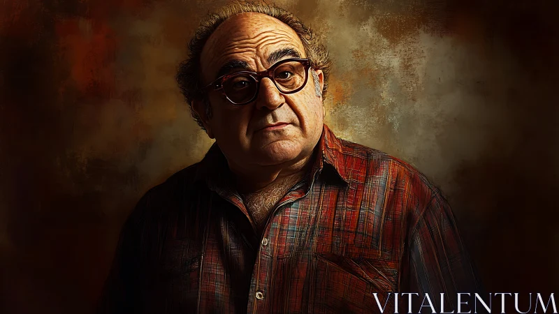 Kindly older man in plaid shirt meets your curious gaze