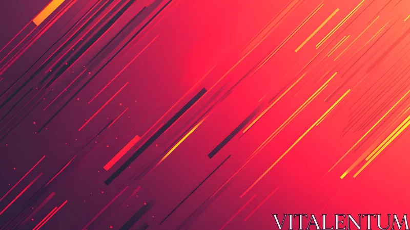 Dynamic diagonal lines abstract background in vivid red and yellow.
