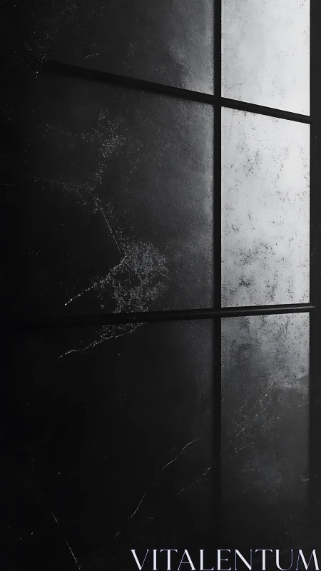 Shadow grid on concrete dusk, where light sketches silence.