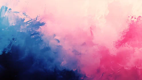 Vibrant pink blue cloudscape abstracts merge in gradient