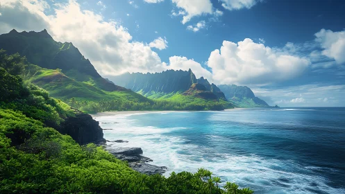 Emerald Cathedral: Where Cliffs Kiss the Sapphire Sea