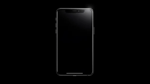 Sleek Glass Portal Glows Against Endless Shadows