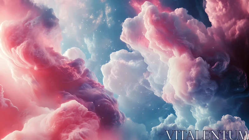 Chromatic volumetric nebula clouds in soft spectral diffusion.