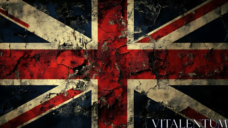 Weathered Union Jack flag tells a story of enduring pride