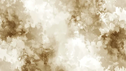 Sepia cloudburst texture with soft watercolor diffusion.
