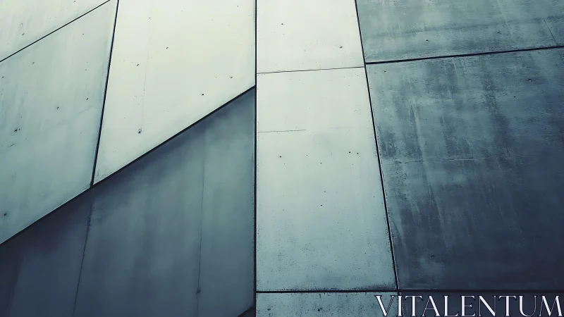 Geometric arrangement of large concrete wall panels.