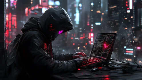 Neon city codebreaker quietly shaping the digital night.