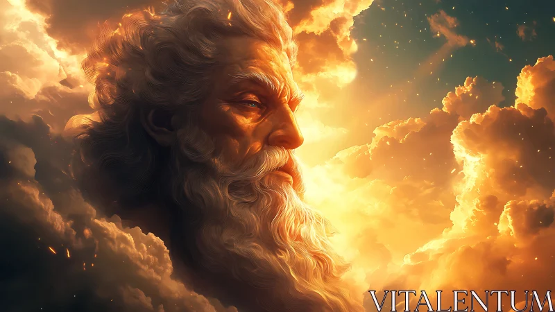 Sunlit sky elder dreaming in molten clouds of gold.