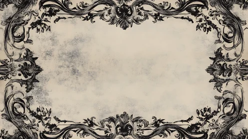 Ornate vintage frame border with aged textured center.
