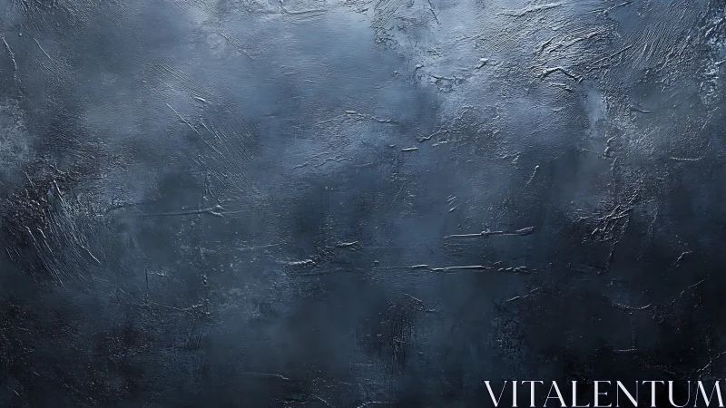 Dark textured surface with uneven blue grey coating.