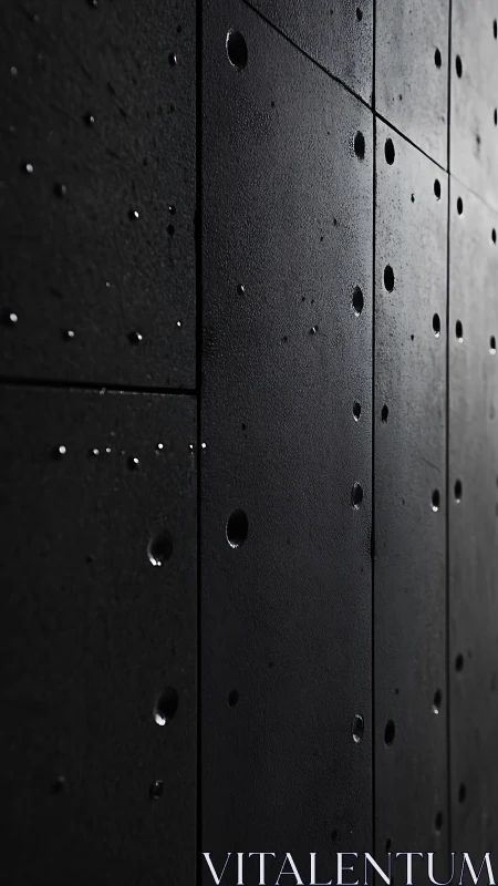 Architectural perforated metal panel geometric composition study.