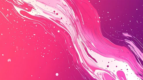 Chromatic fluid shear flow in magenta gradient field study.