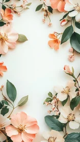 Blooming Chorus Paints White Canvas With Coral Dreams