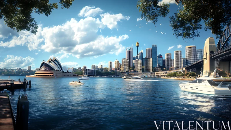 Harbor symphony over Sydney sails, glass towers, and sunlit tide.